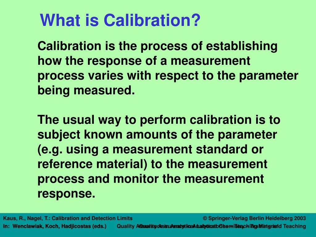 Reference Standard Definition In Calibration at Erin Carroll blog