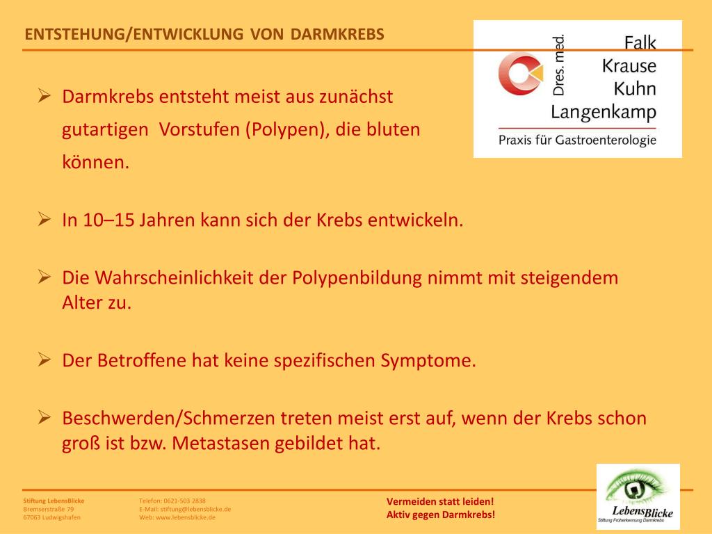 PPT ist besser als Darmkrebs sicher verhindern