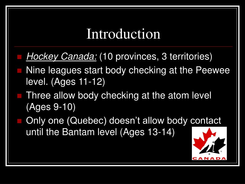PPT Checking in Minor Hockey PowerPoint Presentation, free download