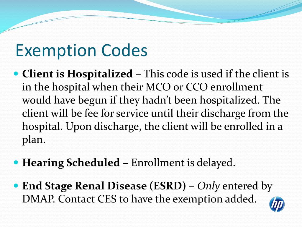 PPT Adding Managed Care Exemptions in the MMIS PowerPoint