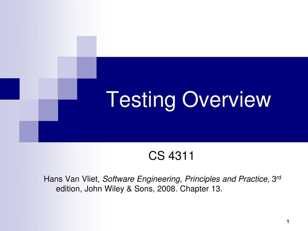 PPT Testing Overview PowerPoint Presentation, free download ID6622968