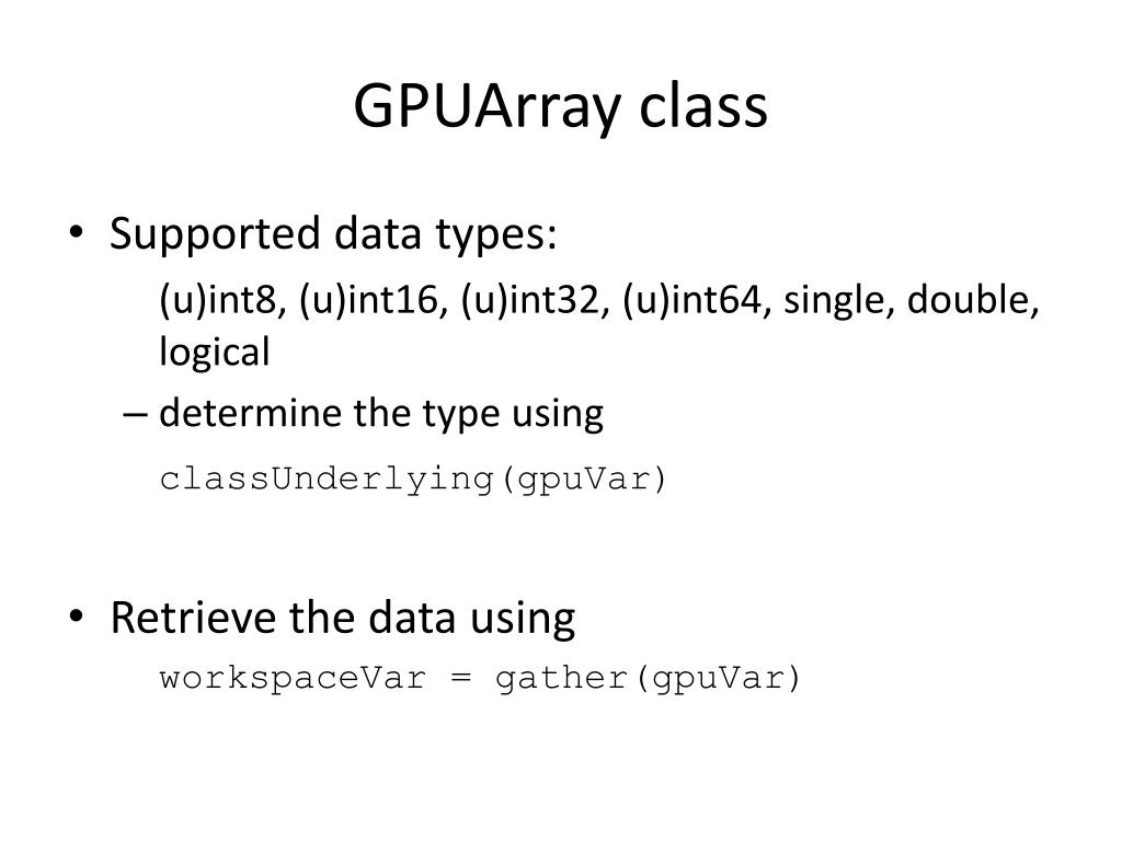 PPT GPU acceleration in Matlab PowerPoint Presentation, free download ID6623978