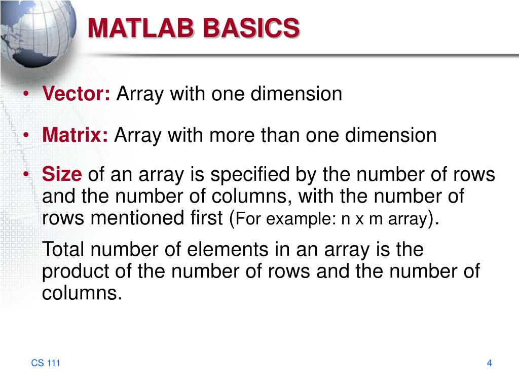 PPT MATLAB Basics PowerPoint Presentation, free download ID6625444