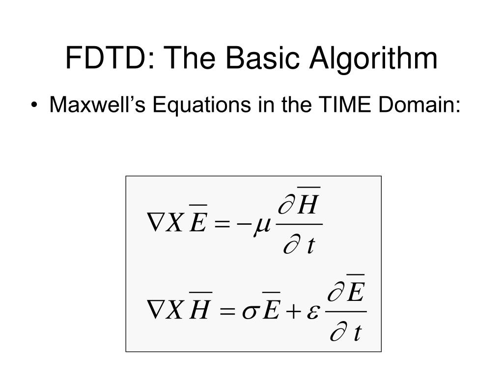 PPT Finite Difference Time Domain Method (FDTD) PowerPoint