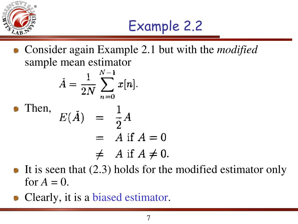 PPT Chapter 2 Minimum Variance Unbiased estimation PowerPoint