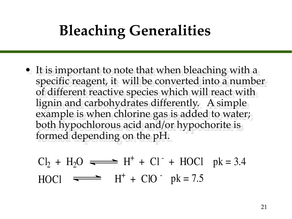 PPT Pulping and Bleaching PSE 476/Chem E 471 PowerPoint Presentation