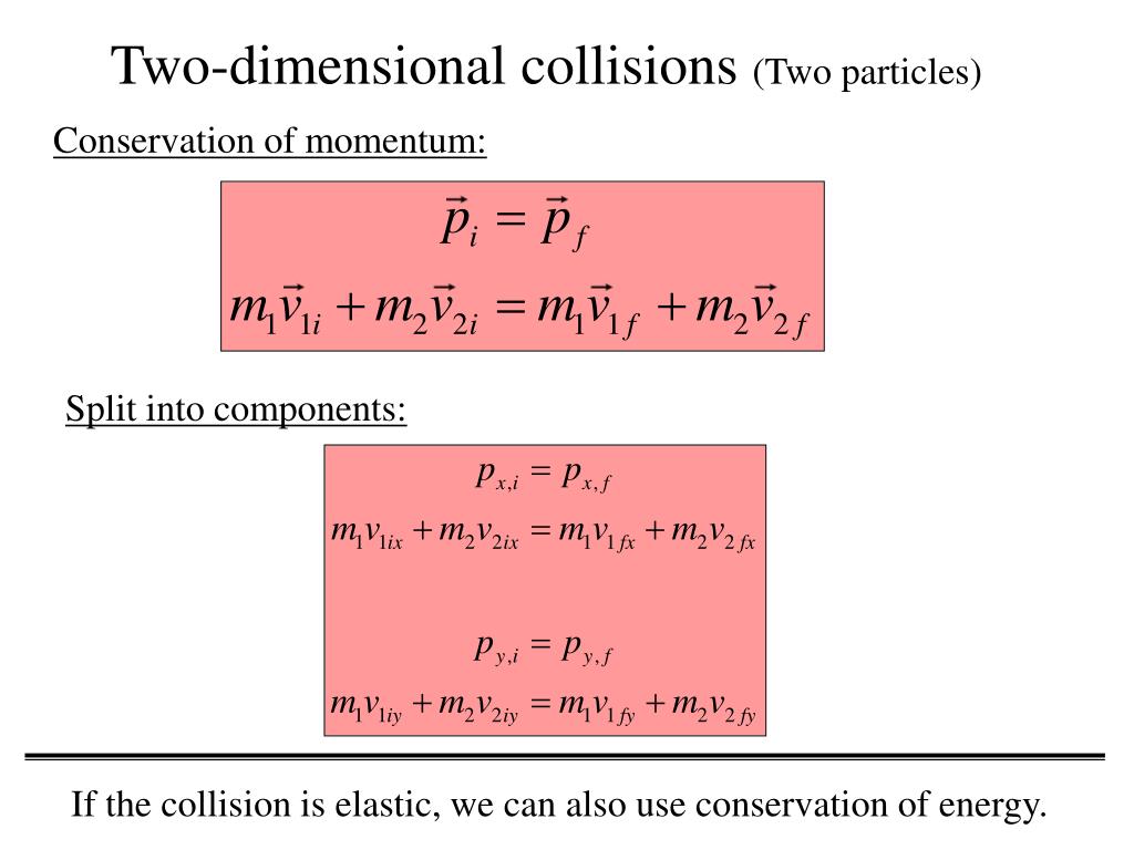PPT Momentum Momentum is conserved even in collisions with energy
