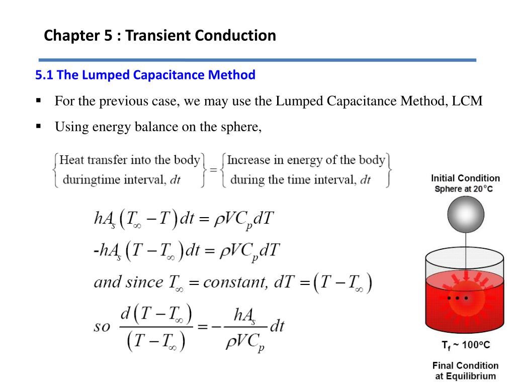 PPT Chapter 5 Transient Conduction PowerPoint Presentation ID6630042