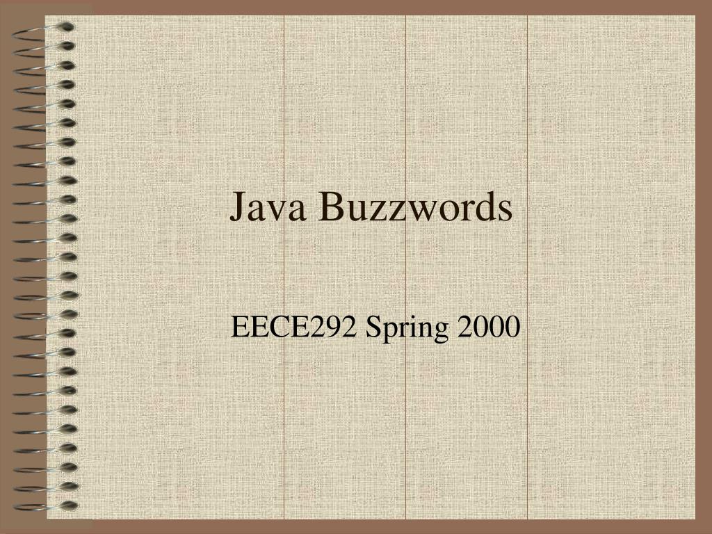 PPT Java Buzzwords PowerPoint Presentation, free download ID6631387