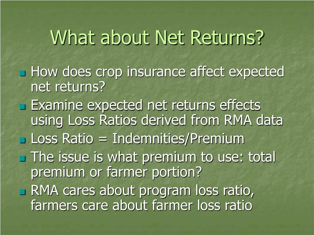 PPT Crop Insurance and Processing Vegetables Farmer Practices and