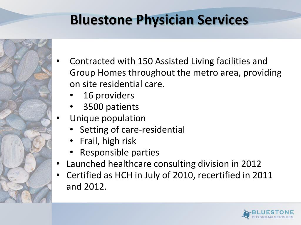 PPT Bluestone Physician Services PowerPoint Presentation, free