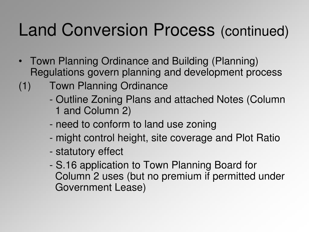 PPT Land Administration and Conversion Framework in Hong Kong