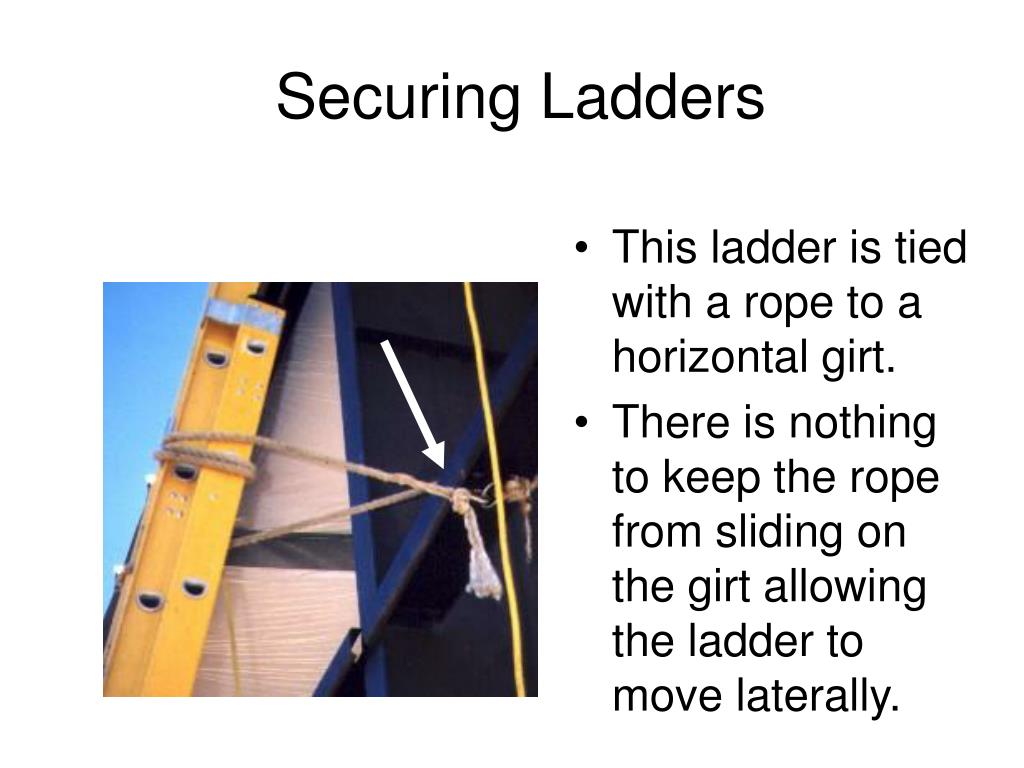PPT Ladder Safety and Preventing Falls PowerPoint Presentation, free