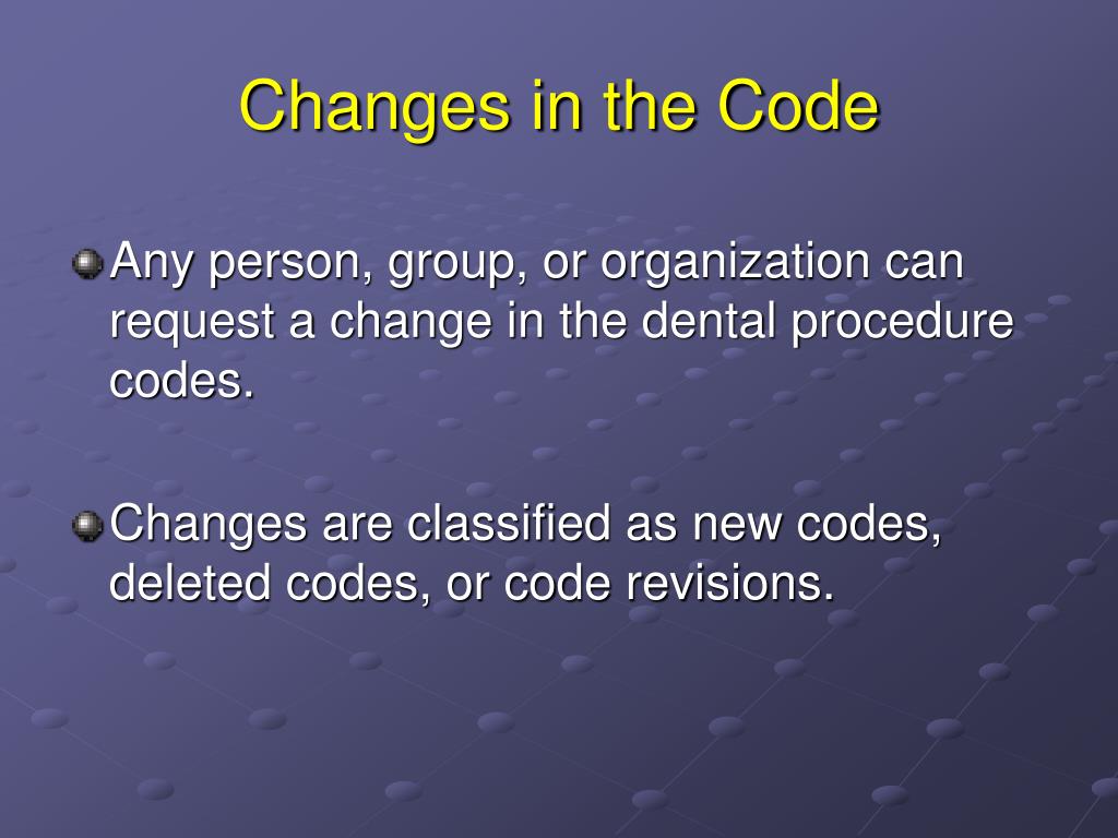 PPT Dental Procedure Codes PowerPoint Presentation, free download