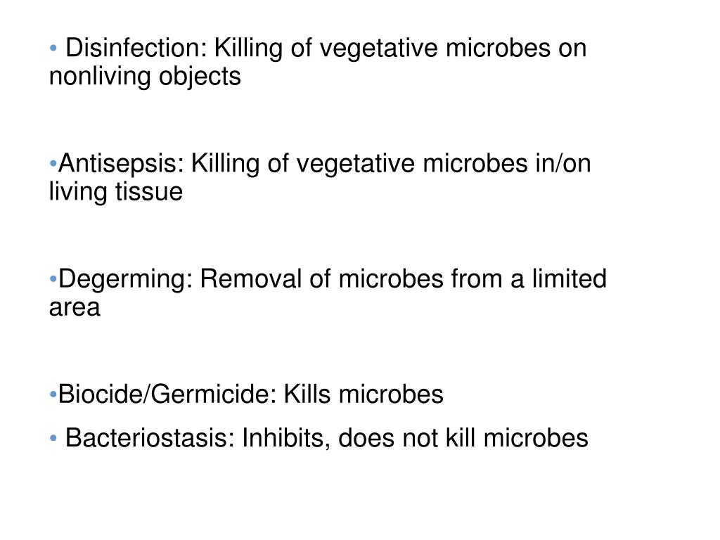 PPT Chapter 7 The Control of Microbial Growth PowerPoint Presentation