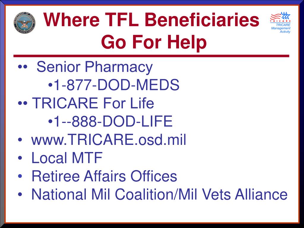 PPT TRICARE 101 TRICARE Management Activity PowerPoint Presentation