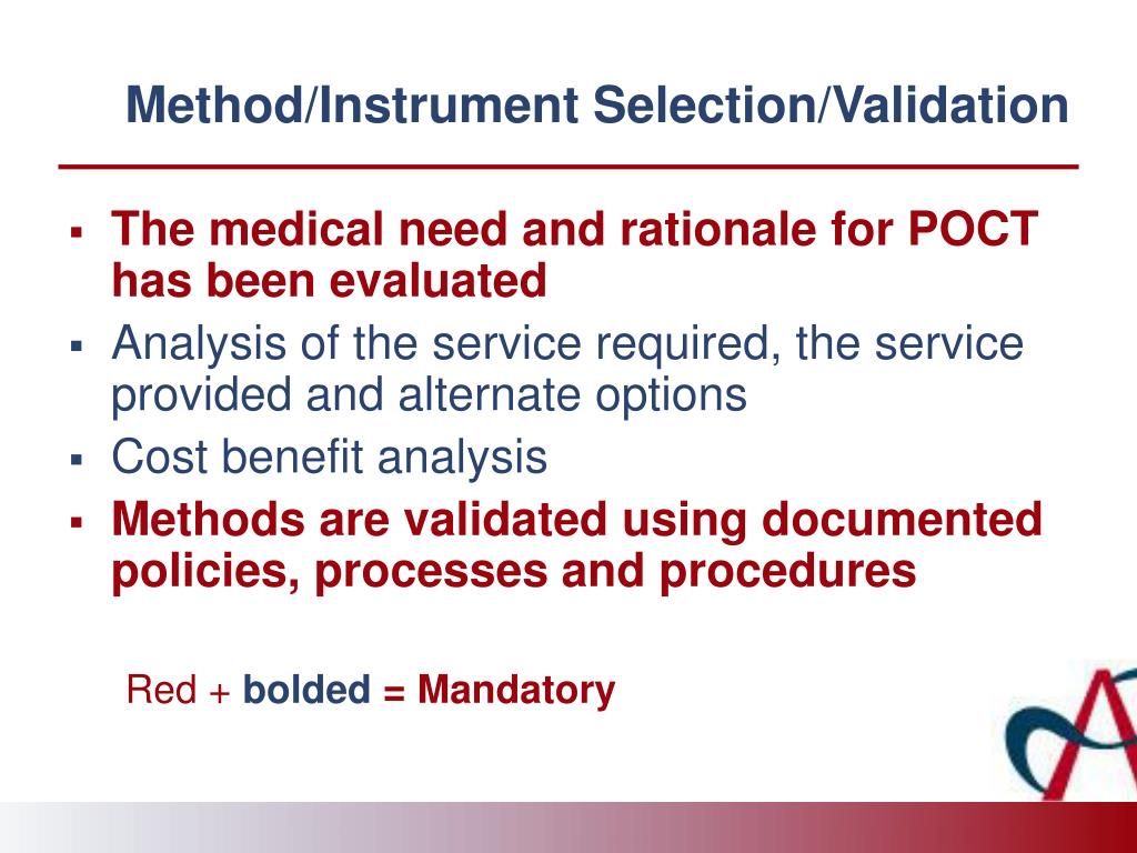 PPT POCT and Laboratory Medicine/Accreditation PowerPoint