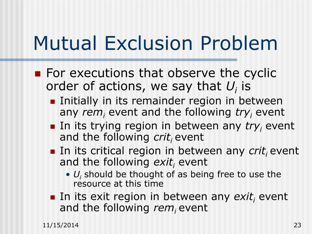 PPT Chapter 10 Mutual Exclusion PowerPoint Presentation, free