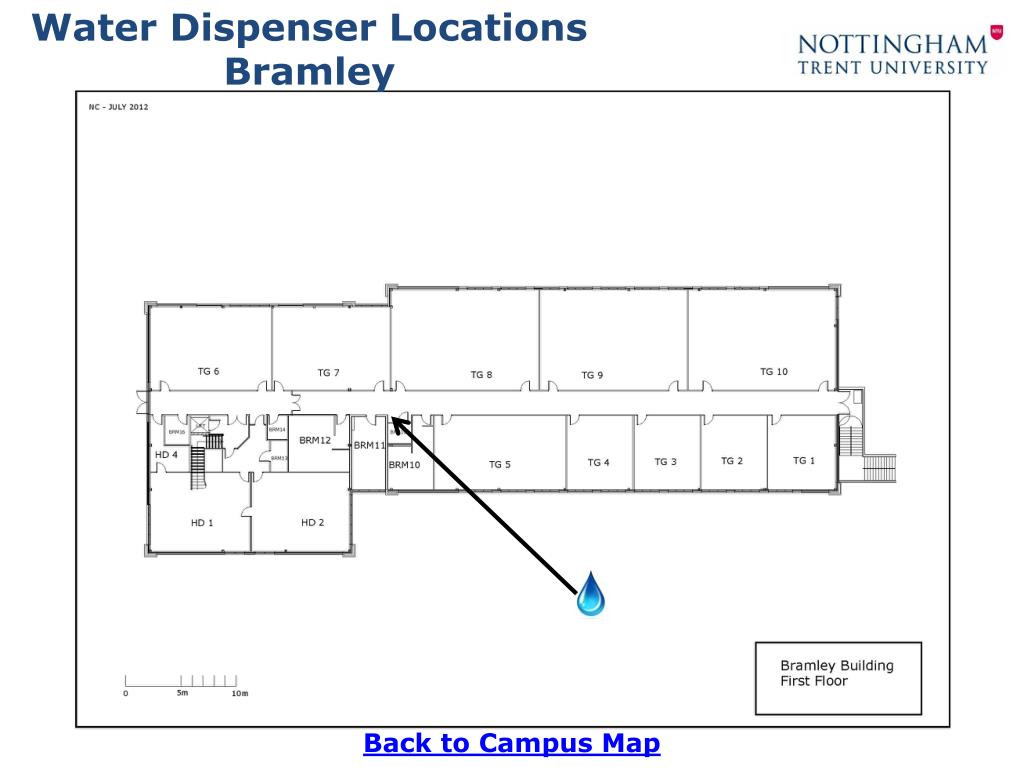 PPT Water Dispenser Locations Brackenhurst Campus PowerPoint