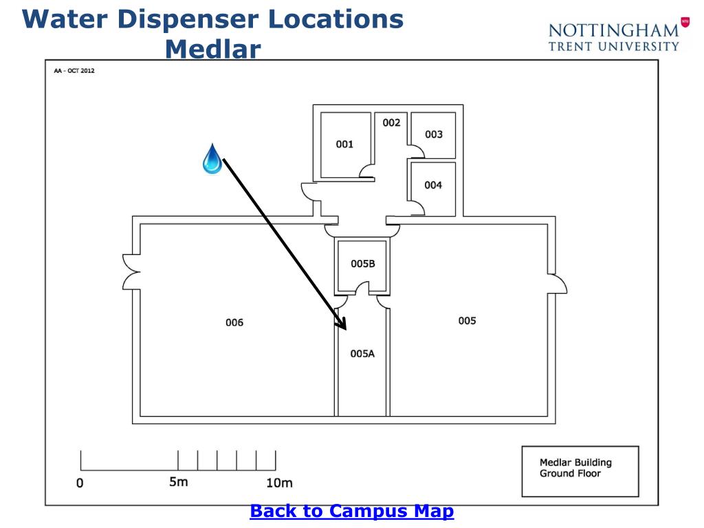 PPT Water Dispenser Locations Brackenhurst Campus PowerPoint