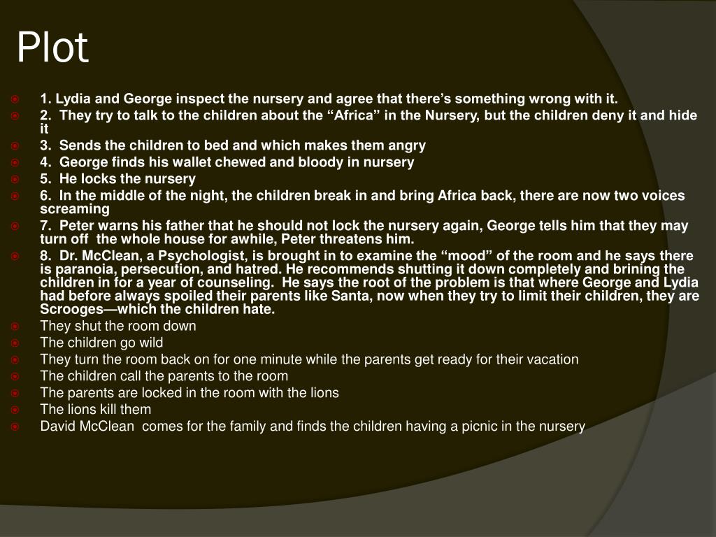 PPT The Veldt PowerPoint Presentation, free download ID6654364