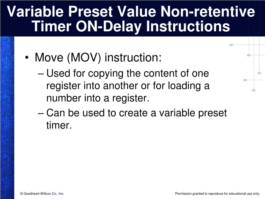 PPT PLC Timer Instructions PowerPoint Presentation, free download ID6655163