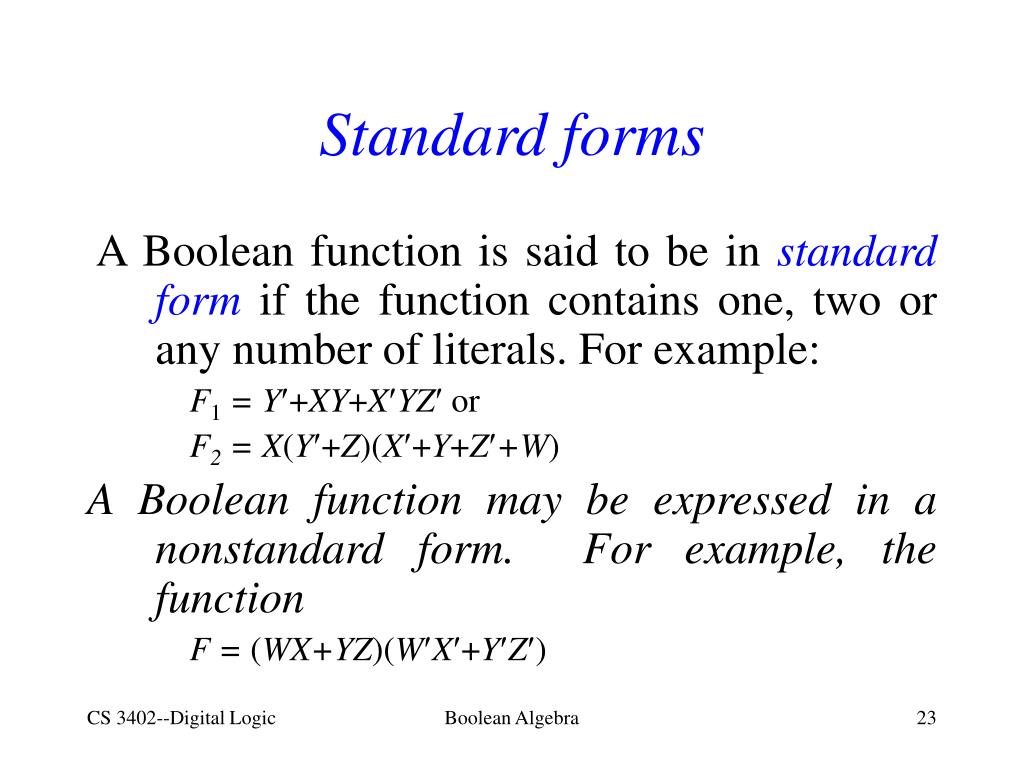 PPT Boolean Algebra PowerPoint Presentation, free download ID6657578