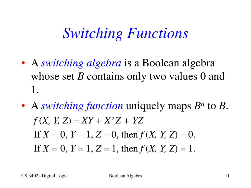 PPT Boolean Algebra PowerPoint Presentation, free download ID6657578