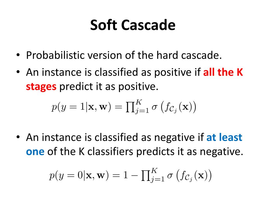 PPT Designing Efficient Cascaded Classifiers Tradeoff between