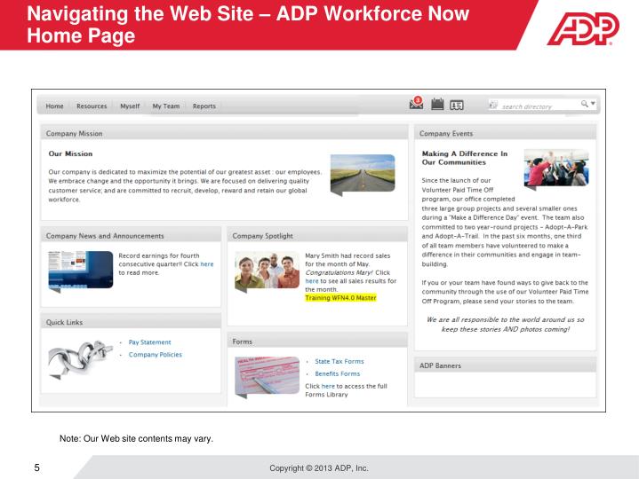 ADP Workforce Now Employee Welcome Card Sweet.