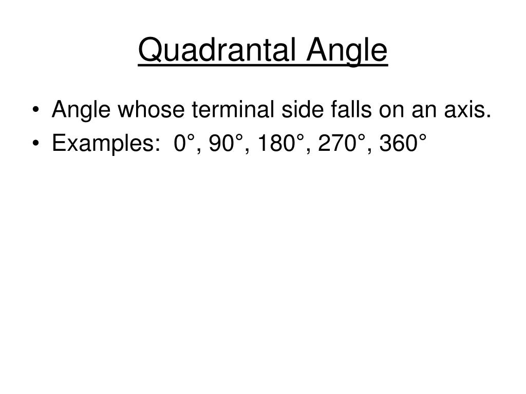 PPT Trigonometric Functions of Any Angles PowerPoint Presentation