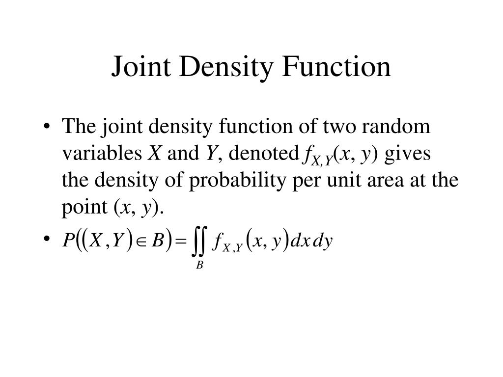 PPT Joint Density Function PowerPoint Presentation, free download