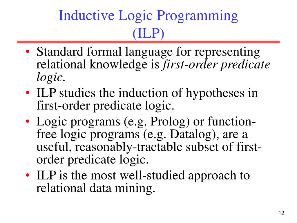 PPT Relational Data Mining with Inductive Logic Programming for Link