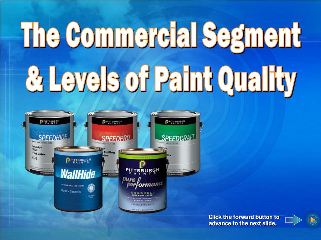 PPT The Commercial Segment & Levels of Paint Quality PowerPoint