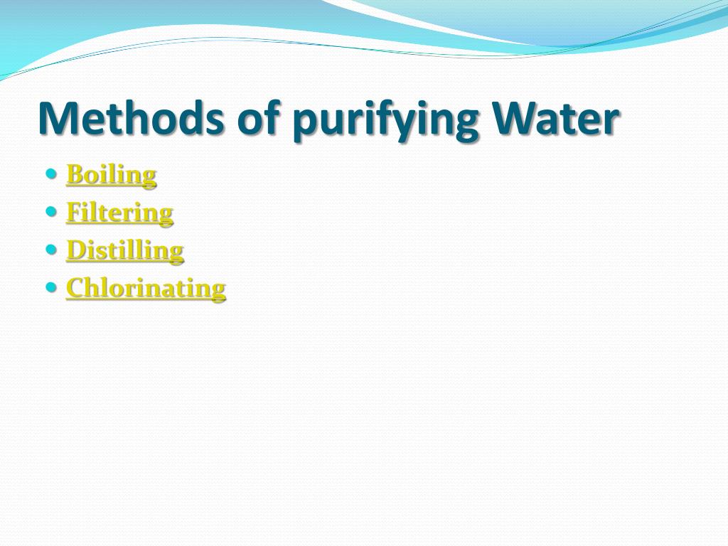 PPT WATER PURIFICATION PowerPoint Presentation, free download ID