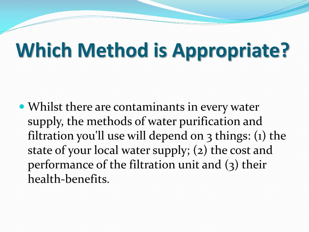 PPT WATER PURIFICATION PowerPoint Presentation, free download ID