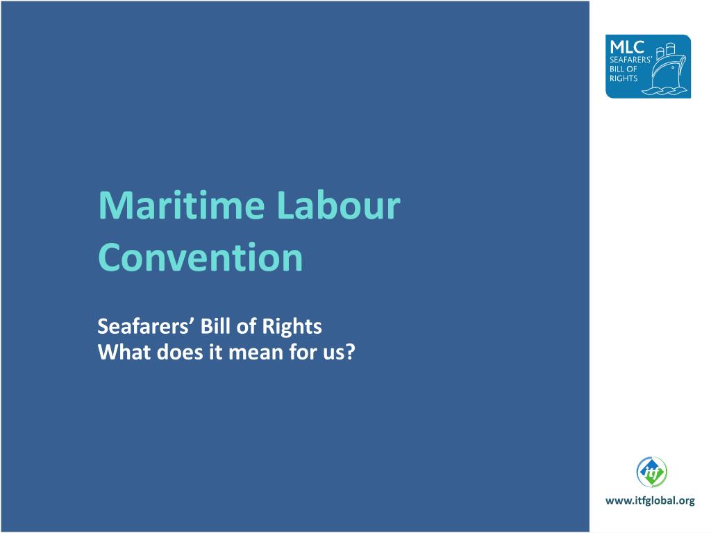 PPT Maritime Labour Convention PowerPoint Presentation, free download