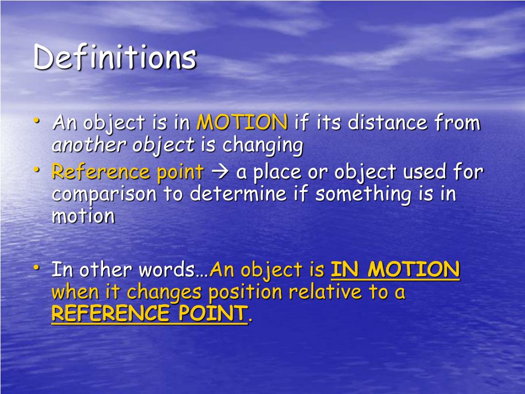 PPT Describing Motion PowerPoint Presentation, free download ID6670612