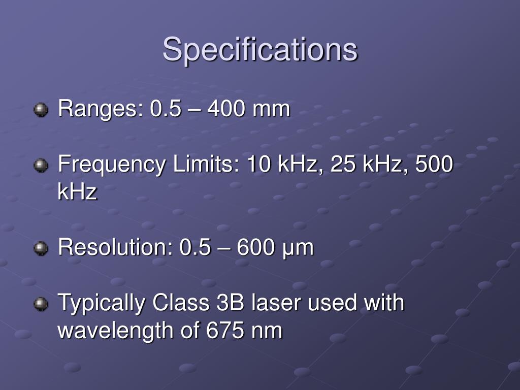 PPT LaserBased Displacement Transducers PowerPoint Presentation
