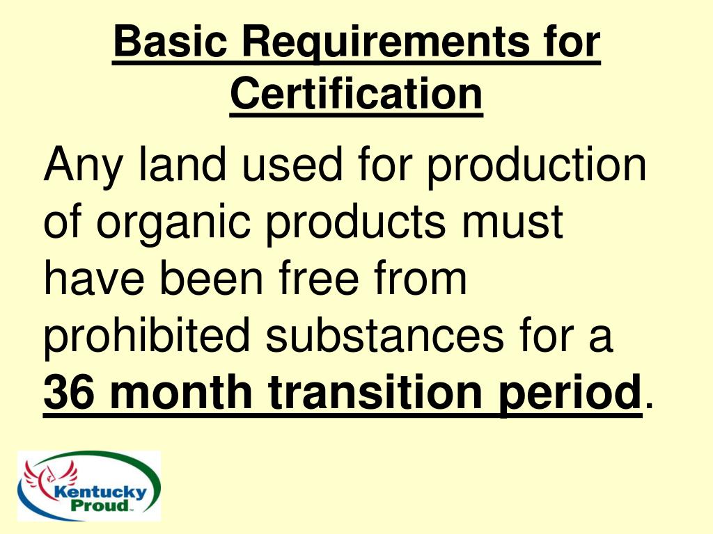 PPT Organic Certification 101 PowerPoint Presentation, free download ID6671660