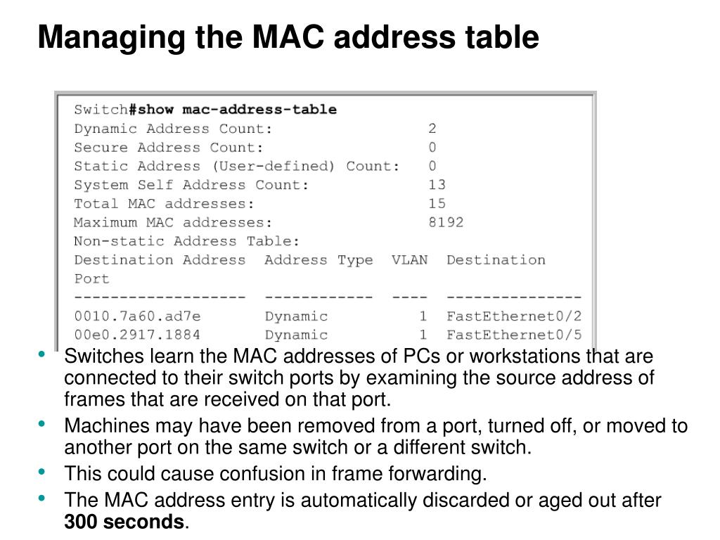 PPT Ch. 7/ Mod. 6 Switch Configuration PowerPoint Presentation, free