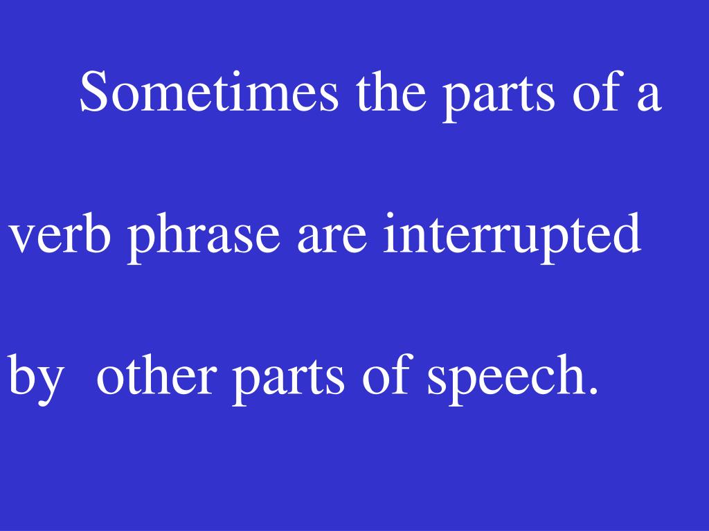 PPT Verb Phrase PowerPoint Presentation, free download ID6673304