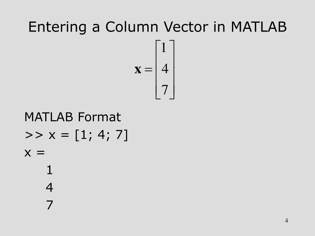 PPT Chapter 3 Matrix Algebra with MATLAB PowerPoint Presentation