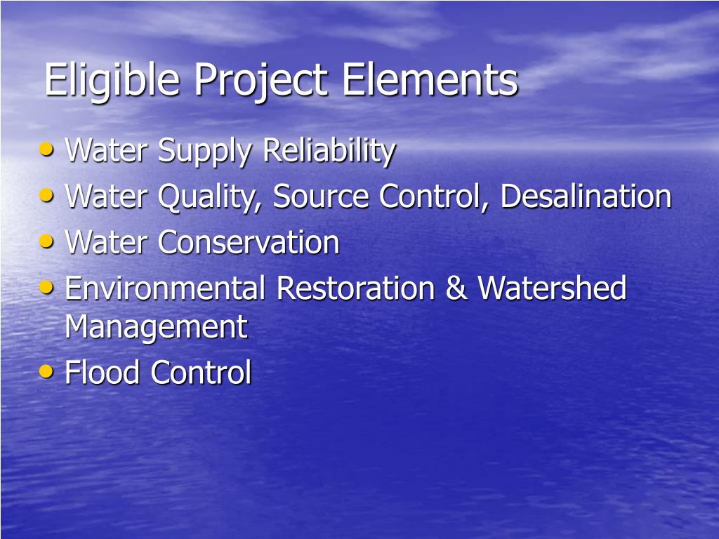 PPT Proposition 50 Integrated Regional Water Management Grants