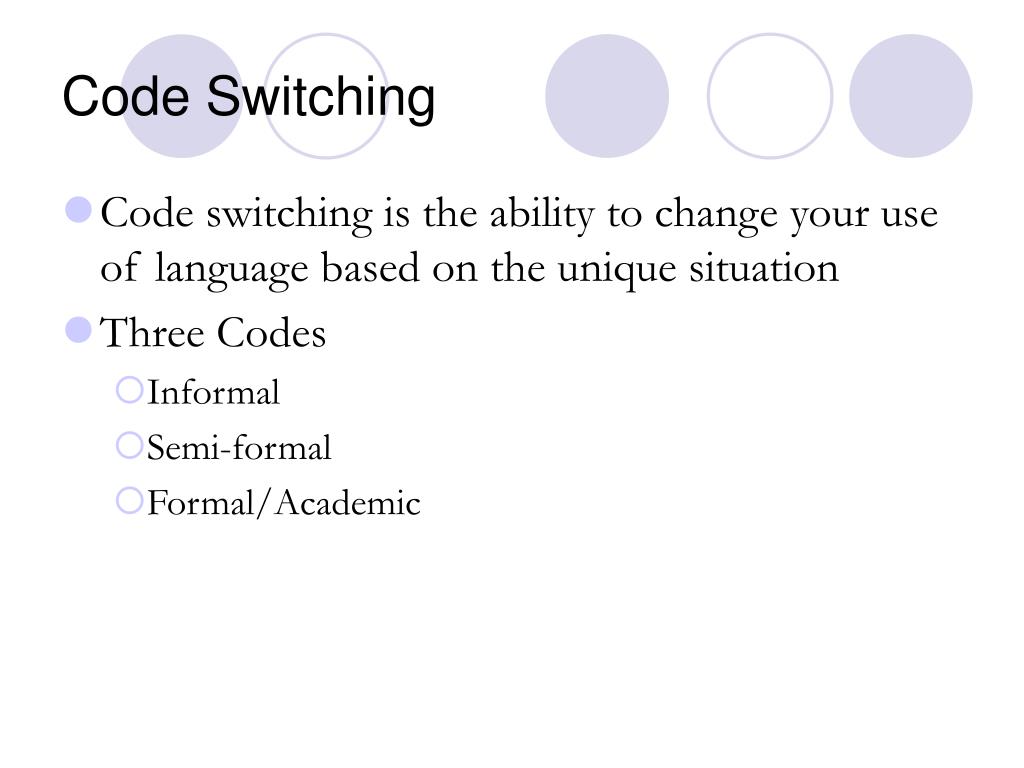 PPT Code Switching PowerPoint Presentation, free download ID6675199