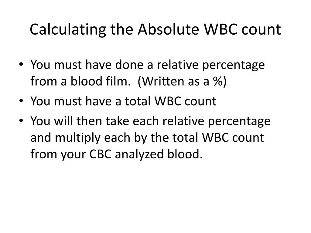 PPT The Complete Blood Count PowerPoint Presentation, free download
