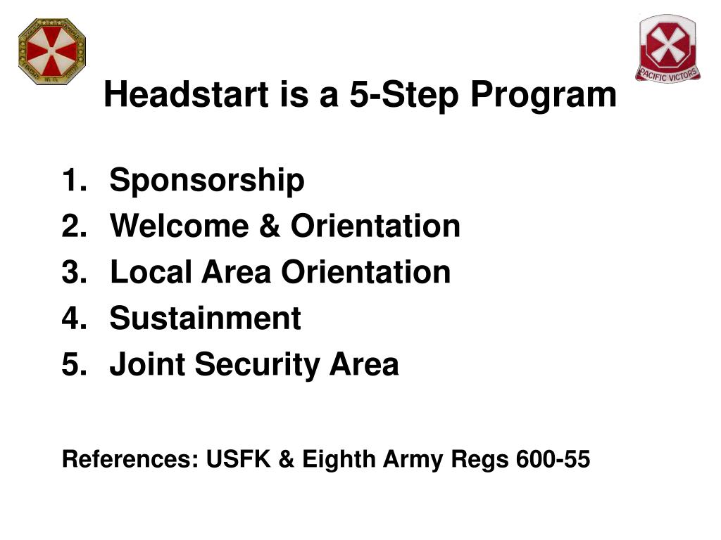 PPT Eighth United States Army Headstart Program PowerPoint