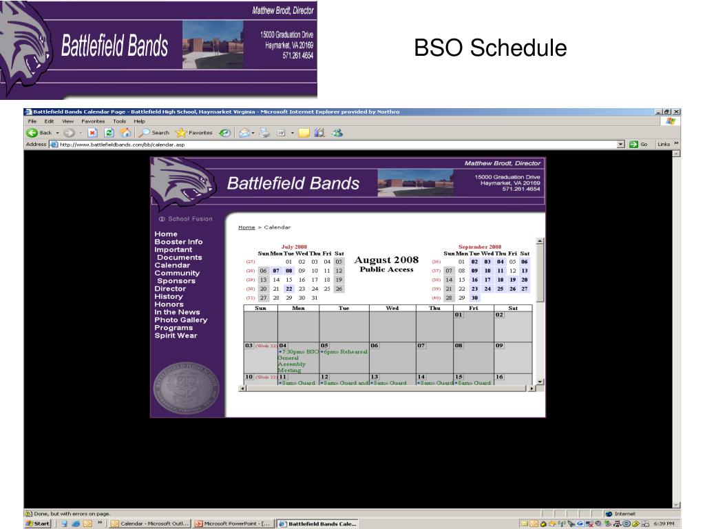 Bso Schedule 2024 PPT BSO GENERAL MEMBERSHIP PARENT MEETING PowerPoint Presentation