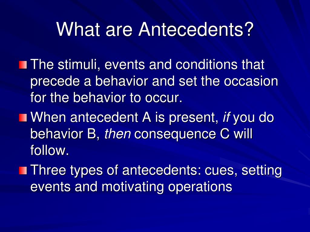 PPT AntecedentBased Interventions and Behavior Change PowerPoint