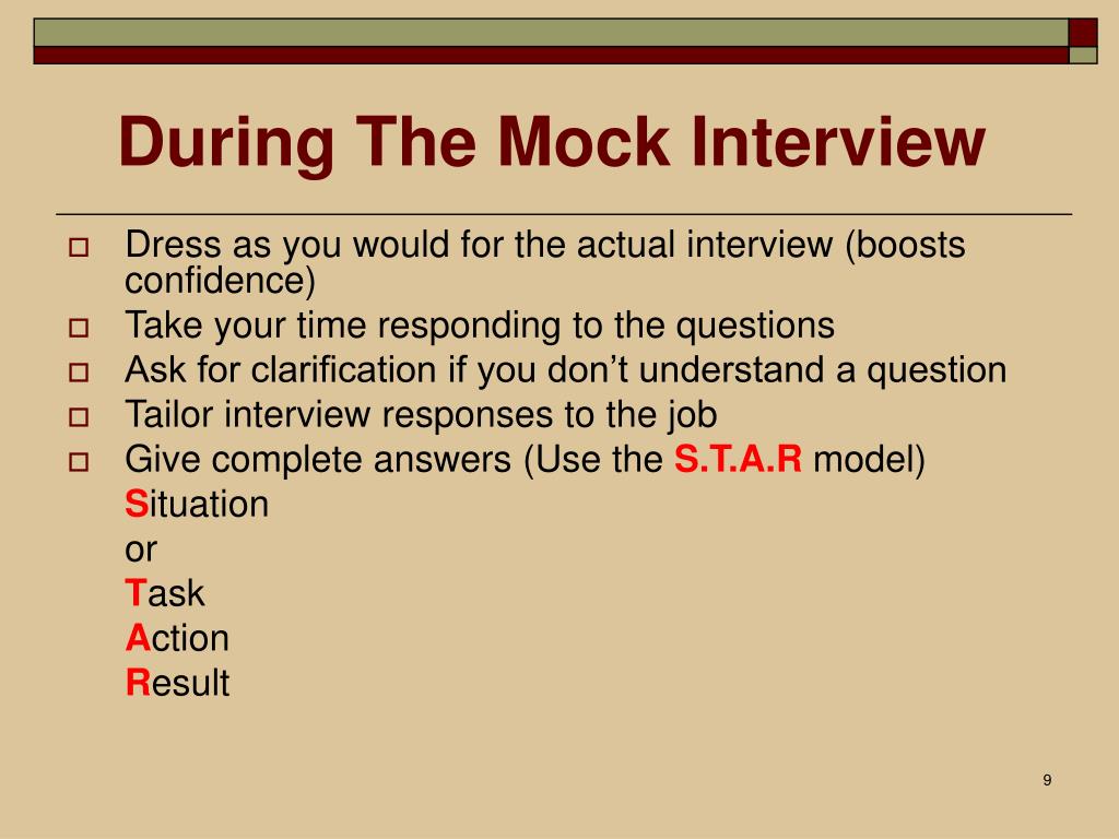 PPT The Mock Interview PowerPoint Presentation, free download ID